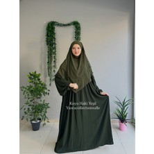 Yüsra Collection Menekşe Elbise ve Kısa Sufle 2'li Takım