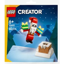 LEGO Creator Noel Baba ile Baca Eğlencesi 30692 Oyuncak Yapım Seti 60 Parça