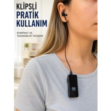 sbodurhome Klipsli Bluetooth Kulaklık Kısa Kablolu Tek Kulaklık Taşınabilir Günlük Kullanım