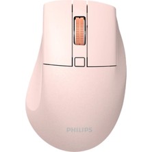 Kaia Life Phılıps SPK7528P, Sessiz, Pembe, USB Nano  2,4gh ve Bluetooth Kablosuz, 1600DPI, Optic, 3 Tuşlu, Ergonamik, Sessiz Click, Mouse