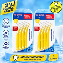 One Drop Only Arayüz Fırçası L 0,7 mm 8’li – 2’li Avantaj Paketi