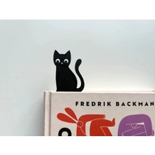 Filkorium3D Kedi Silüeti Kitap Ayracı - Esnek Kitap Ayracı - Oturan Kedi - Sevimli Kedi Ayraç (1 Adet)