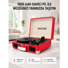 Retro Bavul Pikap Dahili Hoparlörlü Aux USB Sd Kart ve Bluetooth Bağlantılı Taşınabilir Tasarım - Lisinya