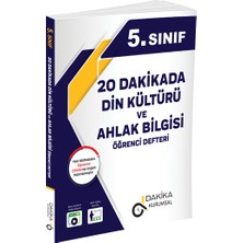 Dakika Yayınları 20 Dakikada 5. Sınıf Din Kültürü ve Ahlak Bilgisi Öğrenci Defteri