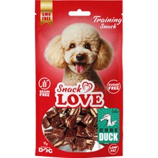 Euro Dog Gelalsat Snack Love Köpek Ödül ve Eğitim Ördek-Morina Küp Şekil Kesimli 12 mm Küp 70 gr