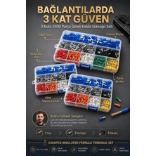 Transformacion 800 Parça Izoleli Kablo Yüksüğü Seti Fransız Normu Terminal Kutusu Çeşitli Ölçülerde Elektrik Bağlantı Ucu Seti 723506