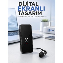sbodurhome Tek Kulaklıklı Bluetooth Kulaklık Klipsli Mini Taşınabilir Müzik ve Görüşme Cihazı