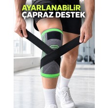 Azrlya Kadın Erkek Sporcu Dizliği Esnek Örme Ayarlanabilir Bantlı Diz Desteği - Lisinya