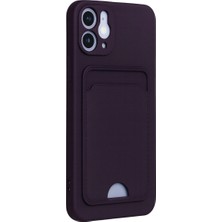 Magicool Iphone 12 Kılıf Kelvin Kartvizitli Silikon - Derin Mor