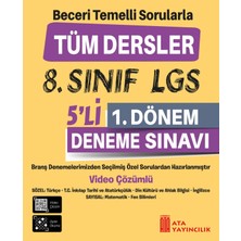 8. Sınıf LGS 5'li 1. Dönem Deneme Sınavı