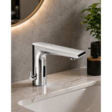 Baysan Su Armatürleri Fotoselli Lavabo Bataryası Sıcak & Soğuk Girişli  – Sensörlü Lavabo Musluğu