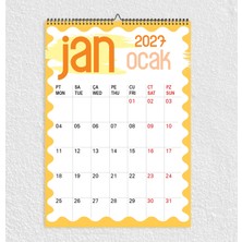 Genel Tedarik 2026 AĞUSTOS DAHİL-2027 A3 Duvar Planlama Takvim Üstten Spiralli ve Askılı