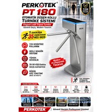 Perkotek Als Pt 180 Otomatik Düşen Kollu Tripod Turnike Paslanmaz Çelik Led’li Hızlı Geçiş Sistemi