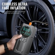Marsilyan 4’ü 1 Arada Lastik Şişirici – Akü Takviyesi – Powerbank – LED Işık (K95)