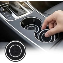 Marsilyan Silikon Araç Bardak Altlığı 70 mm – Kaymaz Telefon ve Para Tutucu Mat (K95)