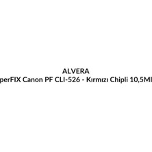 Alvera Perfıx Canon Pf CLI-526 - Kırmızı Chipli  10,5ml