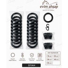 Evim Ahşap Rustik Perde Halkası ve Klips Seti – Korniş Uyumlu Perde Halkaları – Dayanıklı ve Paslanmaz – 10/20/30/40/50 Adet – Renk Seçenekleri Ceviz-Meşe-Siyah-Beyaz-Krem-Gümüş-Antrasit