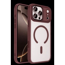 Hace Bazaar Joko Apple Iphone 18 Pro Terea Magsafe Kapak - Bordo -Hcb