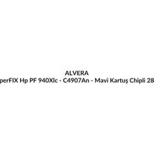 Alvera Perfıx Hp Pf 940XLC - C4907AN - Mavi  Kartuş Chipli 28 ml