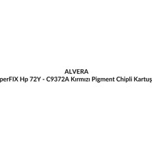 Alvera Perfıx Hp 72Y - C9372A Kırmızı Pigment Chipli Kartuş 130ML