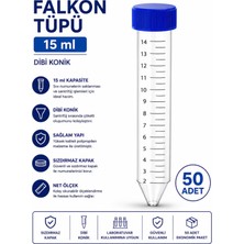 Labolist Falkon Tüpü 15 ml  - Dibi Konik - 50 Adet