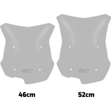 GP Kompozit BMW F 900 GS ADV 2024-2026 Uyumlu Ön Cam Füme - 52 cm