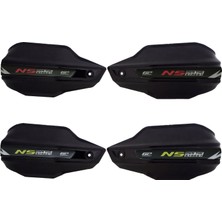 GP Kompozit Bajaj Pulsar NS 400 Z 2025-2026 Uyumlu Plastik Elcik Koruma Siyah - KIRMIZI