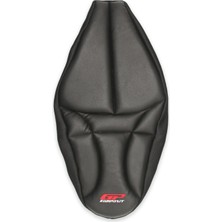 GP Kompozit SYM ADX 125 2023-2024 Uyumlu Fileli Motosiklet Konfor Sele Kılıfı Siyah