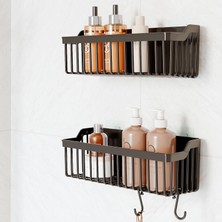 Brf Store Degernet Banyor Yapışkanlı Banyo Rafı, 2'li Banyo Düzenleyici, Duş Rafı Organizer Şampuanlık, Duşaka