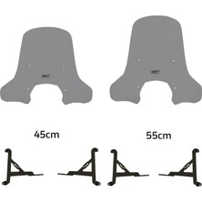 GP Kompozit Lambretta X300 2023-2024 Uyumlu Ön Cam Füme - 45 cm