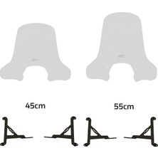 GP Kompozit Lambretta X300 2023-2024 Uyumlu Ön Cam Şeffaf - 45 cm