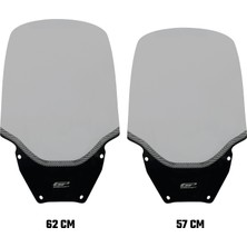 GP Kompozit Honda Forza 250 2021-2026 Uyumlu Baskılı Ön Tur Camı Füme - 62 cm