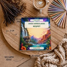 Liamir Studio Boyama Kitabı / Doğa Harikalarını Keşfeti Boyama / Tarihi Yerler / Çocuk ve Yetişlinler Için / 21X21 cm / 20 Sayfa