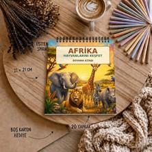 Liamir Studio Boyama Kitabı / Afrika Hayvanları Boyama / Çocuk ve Yetişlinler Için / 21X21 cm / 20 Sayfa