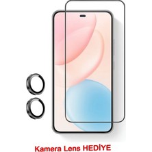 Zipax Huawei Honor 400 Ekran Koruyucu Cam + Kamera Lens Hediye