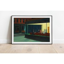 Brf Store Oreviosell Pegziz PGZZNM623 Edward Hopper Sanatsal Duvar Dekorasyon Poster 60X90CM.