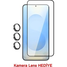 Zipax Samsung Galaxy S26 Plus Ekran Koruyucu Cam + Kamera Lens Hediye