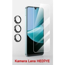 Zipax Samsung Galaxy A37 Ekran Koruyucu Cam + Kamera Lens Hediye