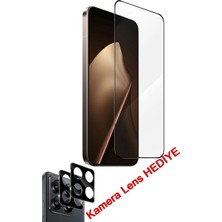 Zipax Xiaomi Mi 15T Pro Ekran Koruyucu Cam + Kamera Lens Hediye