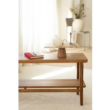 AvantajAl Akayev Traverten 30X20 cm Konik Ahşap Ayaklı Sunumluk