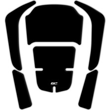 GP Kompozit Honda Forza 250 2018-2026 Uyumlu Tank Pad Siyah-Siyah