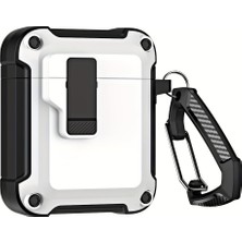 Brf Store Oreviosell Bause Airpods 1/2 Nesil ile Uyumlu Dayanıklı Koruyucu Tank Kılıf – Şok Emici, Karabina Kl