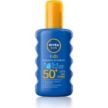 Brf Store Oreviosell Nıvea Sun SPF50 Çocuklar Için Güneş Koruyucu Vücut Spreyi 200ML, Anında Uva Koruması, 5i