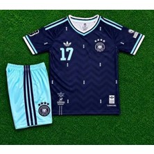 Candy Cup Almanya 2026 Dünya Kupası Florian Wirtz Deplasman Çocuk Forması 2li Set (Lacivert) H