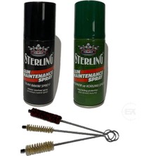 Brf Store Oreviosell Sterling 3'lü Silah Bakım Sprey Seti + Harbi Temizlik Fırça Takımı Pas Önleyici & Derinle