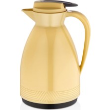 Brf Store Oreviosell Çift Katmanlı Cam Termos, 1 Litre Kapasiteli, Isıya Dayanıklı, Piknik, Kamp, Ofis, Kafe V