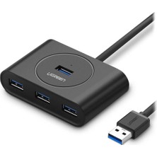 Brf Store Oreviosell Ugreen USB 3.0 4 Portlu Hub Çoklayıcı Siyah 50 cm