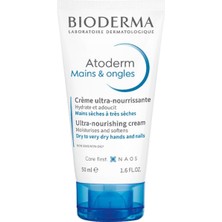 Brf Store Oreviosell Bioderma Atoderm Hand & Nail Cream Kuru Ciltler Için El Kremi Shea Yağı Içeren Onarıcı ve