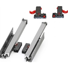 ESBH Samet Smart Bas-Aç Çekmece Rayı 45 cm – Tam Açılım Çift Açılım Push Open