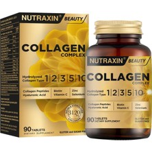 Brf Store Oreviosell Nutraxin Collagen Complex Tablet | 5 Tip Kolajen (Tip I, Iı, Iıı, V, X) + Hyalüronik Asit